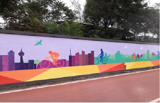 岳池墙体彩绘-围墙