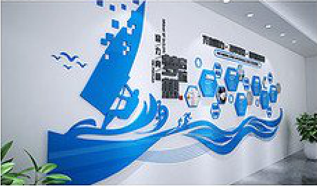 岳池海浪主题文化墙如何设计？