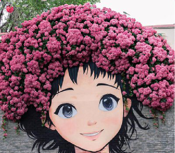 岳池墙体彩绘-网红墙打卡