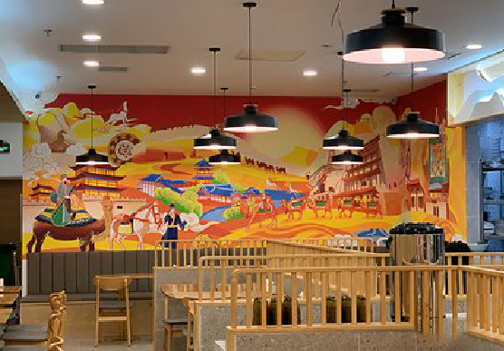 岳池商业空间彩绘介绍。