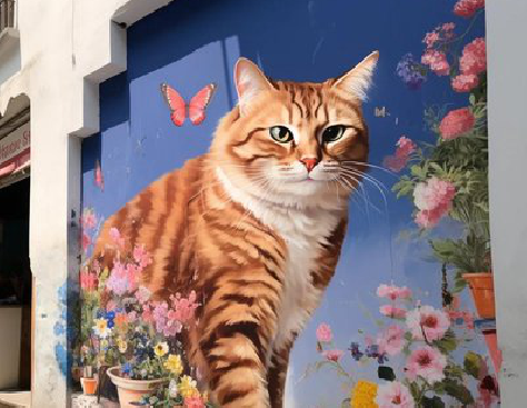 岳池自己绘制有个性的手绘墙