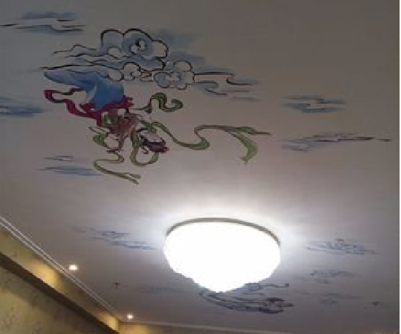 岳池如何快速绘制天花板上的手绘墙？