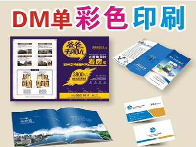 岳池单页印刷，色彩搭配简单。